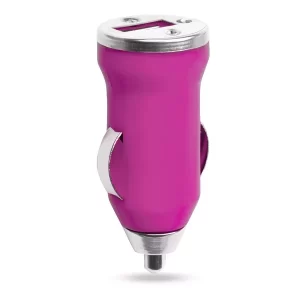 Cargador Coche USB Hikal Makito - Fucsia