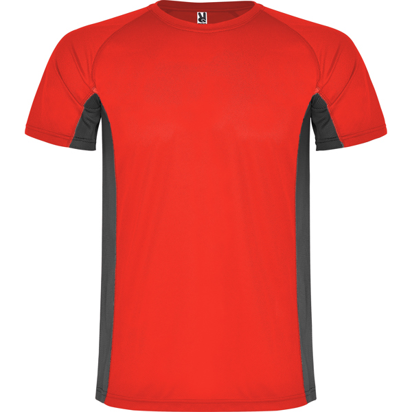 Camiseta Shanghai Roly - Rojo/Plomo Oscuro