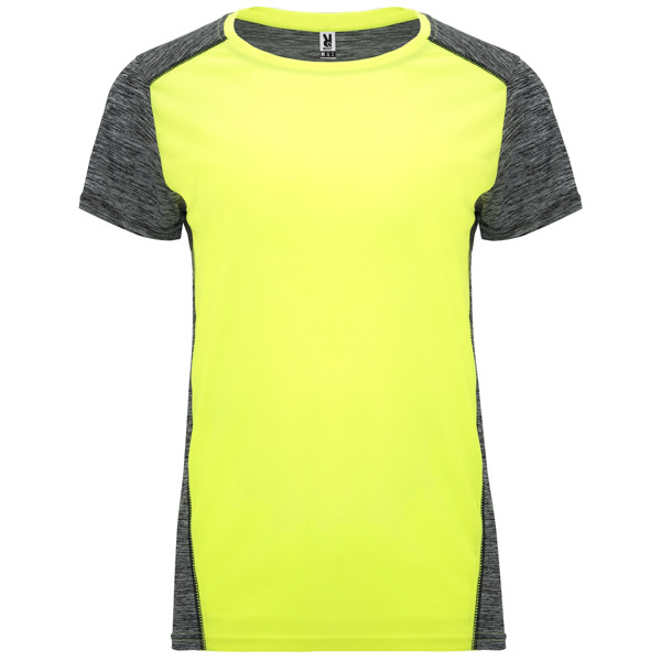 Camiseta Zolder Woman Roly - Amarillo Fluor/Negro Vigore