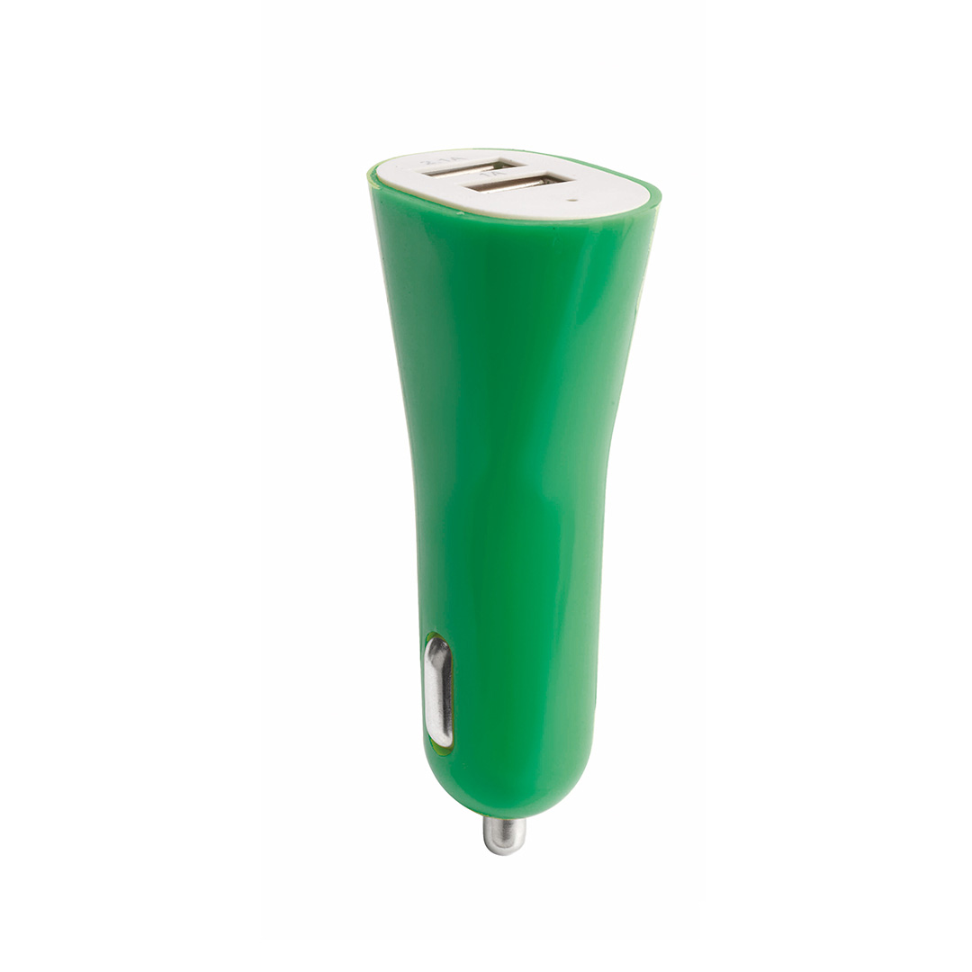 Cargador Coche USB Heyon Makito - Verde